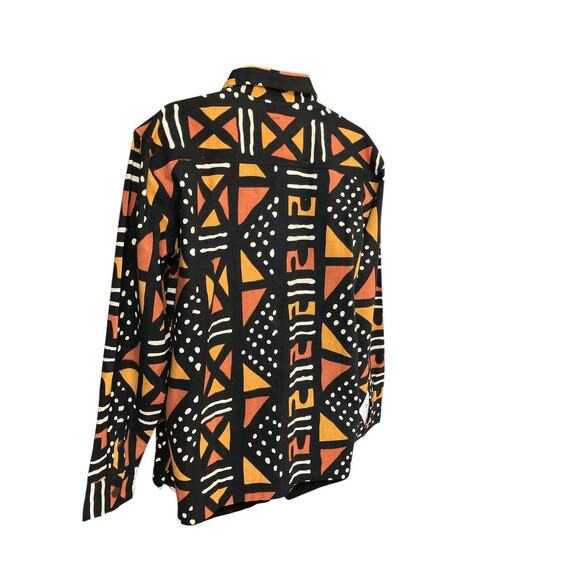 Vintage MUDCLOTH MENS LONGSLEEVE TOP - Picture 1 of 4
